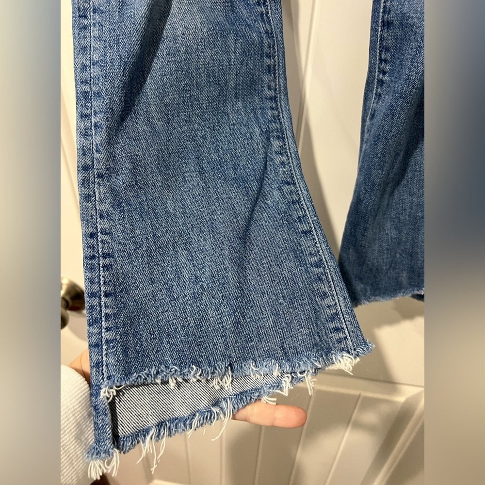 Women’s Mother the insider crop step fray jeans 28 distressed - Picture 5 of 16
